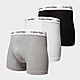 Black/Grey/White/Black/White Calvin Klein Underwear 3-Pack Trunks