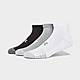 Grey/Black/White Under Armour 3 Pack HeatGear Tech Socks