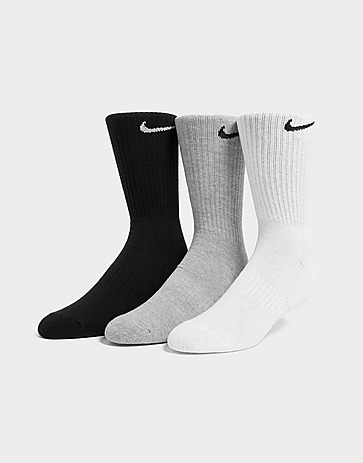 Nike 3 Pack Cushioned Crew Socks