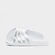 White/Grey adidas Adilette Aqua Slides Junior