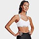 White Under Armour Crossback Low Sports Bra