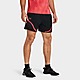 Black Under Armour Shorts UA Vanish Woven 6in Grph Sts