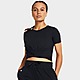 Black Under Armour Short-Sleeves Motion Crossover Crop SS