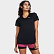 Black Under Armour Short-Sleeves Tech SSV- Solid