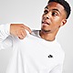 White/Black/White Nike Club Long Sleeve T-Shirt