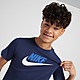 Blue/Blue/White Nike Futura Icon T-Shirt Junior