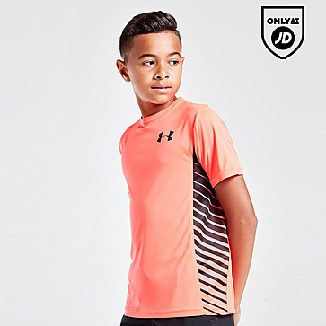 Under Armour Tech Junior Training Top Red Short Sleeve T-Shirt Youth Sports