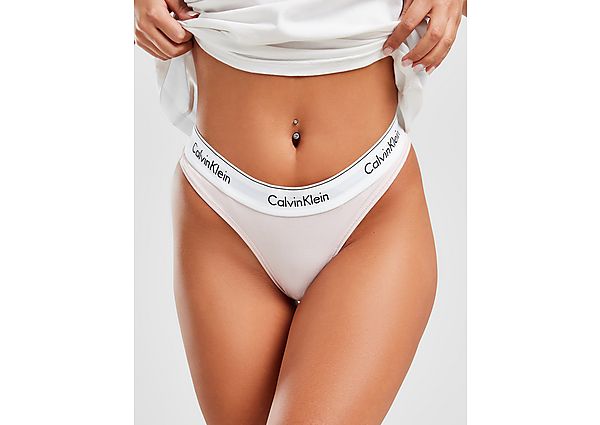 Calvin Klein Underwear Modern Cotton Thong - Pink - Womens
