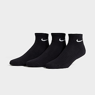 Nike 3 Pack Cushioned Quarter Socks