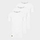 White Lacoste 3 Pack Lounge T-Shirts