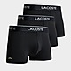 Black Lacoste 3 Pack Boxer Shorts