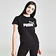Black Puma Girls' Essential Logo Boyfriend T-Shirt Junior