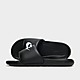 Black/Black/White Nike Victori One Slides Women's