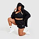 Black/White Nike Essential Plus Size Fleece Shorts