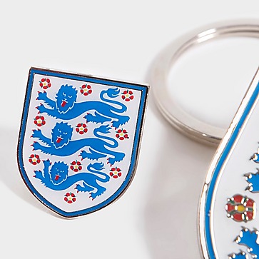 Official Team England Crest Badge & Keyring Set