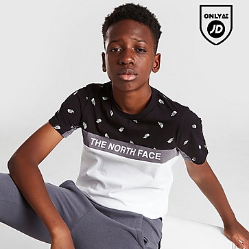The North Face Colour Block Print T-Shirt Junior