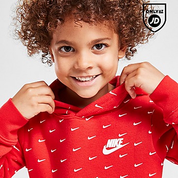 Nike All Over Swoosh Print Overhead Tracksuit Children