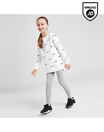Nike Girls' Swoosh Crew/Leggings Set Children