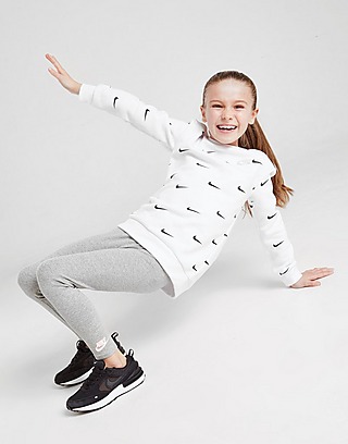 Nike Girls' Swoosh Crew/Leggings Set Children