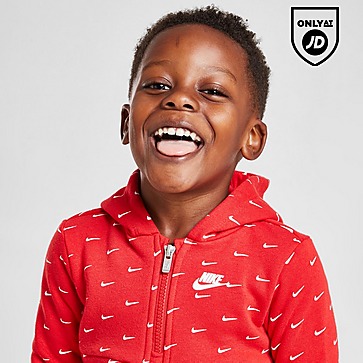 Nike All Over Print Swoosh 1/4 Zip Tracksuit Infant