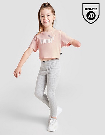 Puma Girls' Essential Crop T-Shirt Children