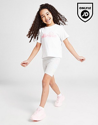 Ellesse Girls' Virina T-Shirt/Cycle Shorts Set Children