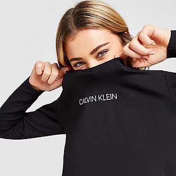 Calvin Klein Reflective Long Sleeve Crop Top