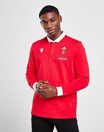 Macron Welsh Rugby Union 2021/22 Home Long Sleeve Shirt