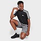 Black/Grey adidas 3-Stripes T-Shirt/Shorts Set Junior