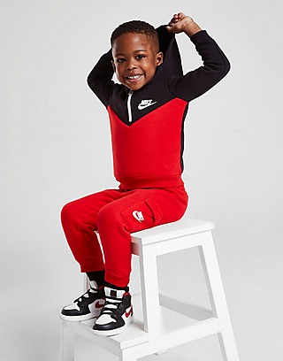 Nike Chevron Fleece 1/2 Zip Hooded Tracksuit Infant