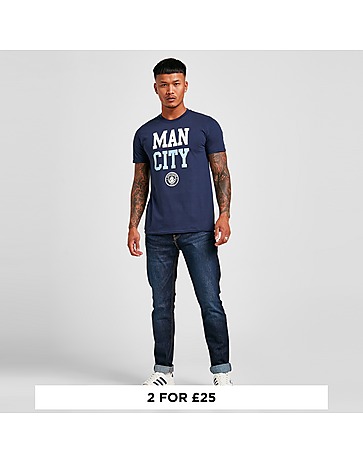 Official Team Manchester City FC Block T-Shirt