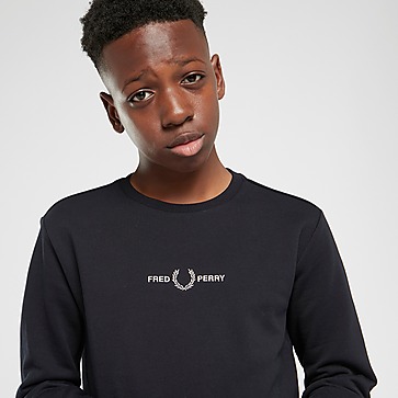 Fred Perry Embroidered Crew Sweatshirt Junior