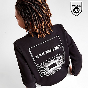 Rascal Ombre Grid Crew Sweatshirt Junior