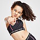 Black Pink Soda Sport Girls' Logo Tape Sports Bra Children