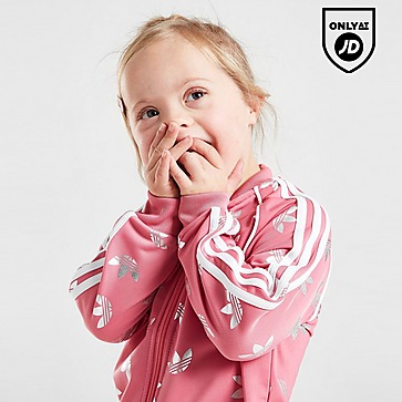 adidas Originals Girls' All Over Print SS Tracksuit Infant