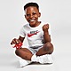 White Nike Double Swoosh T-Shirt/Shorts Set Infant