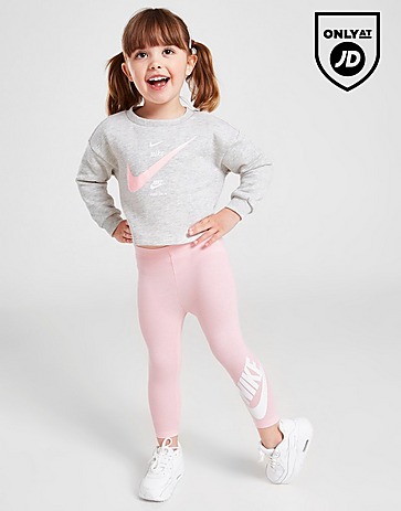 Nike Girls' Graphic Crew/Leggings Set Infant