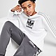 White adidas Originals Fade Crew Sweatshirt Junior