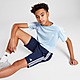 Blue adidas 3-Stripes T-Shirt/Shorts Set Junior