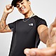 Black/Black The North Face Perforated Panel Poly T-Shirt