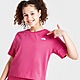 Pink The North Face Girls' Short Sleeve Crop T-Shirt Junior