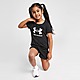 Black Under Armour Girls' Logo T-Shirt/Shorts Set Children