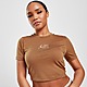 Brown Nike Air Slim Crop T-Shirt