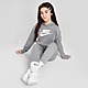 Grey/Grey/White Nike Girls' Club Crop Hoodie Junior