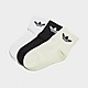 White/Black adidas Originals 3-Pack Ankle Socks Kids