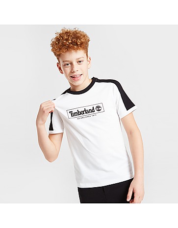 Timberland Colour Block Logo T-Shirt Junior
