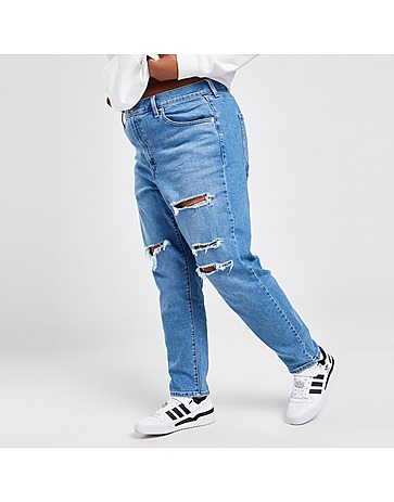 Levis Plus Size Ripped Mom Jeans
