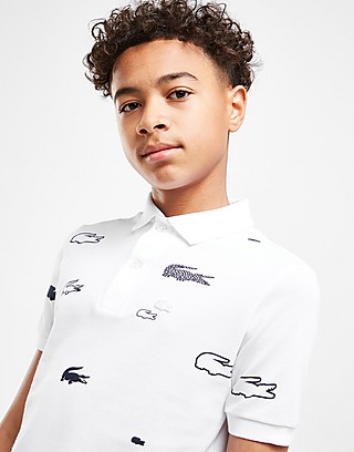Lacoste All Over Print Polo Shirt Junior