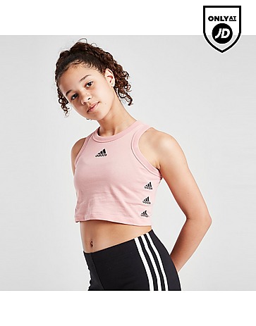 adidas Girls' Repeat Logo Tank Top Junior