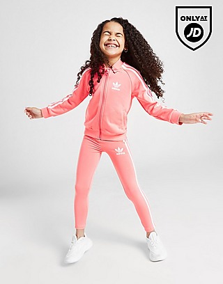 adidas Originals Girls' Tri Stripe Tracksuit Children